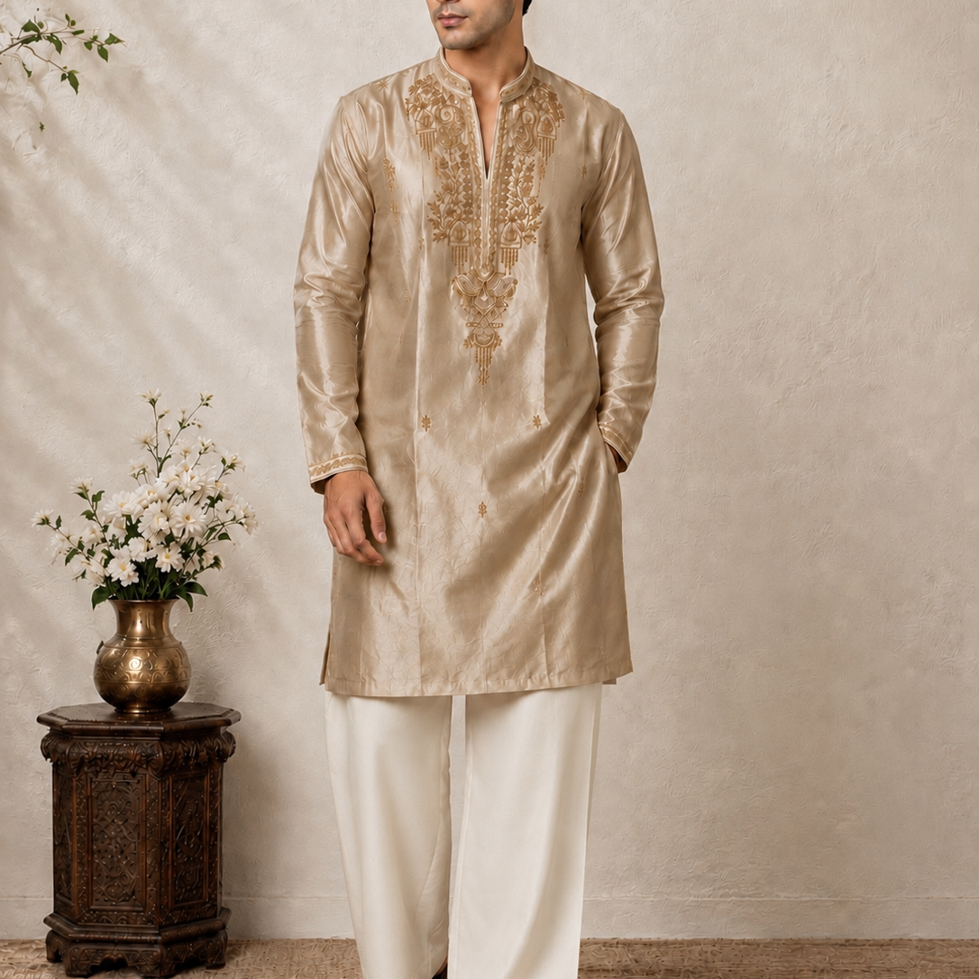 Premium Embroidered Festive Kurta