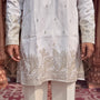 AMBUSH WHITE DAMAN EMBROIDERED MID-KURTA