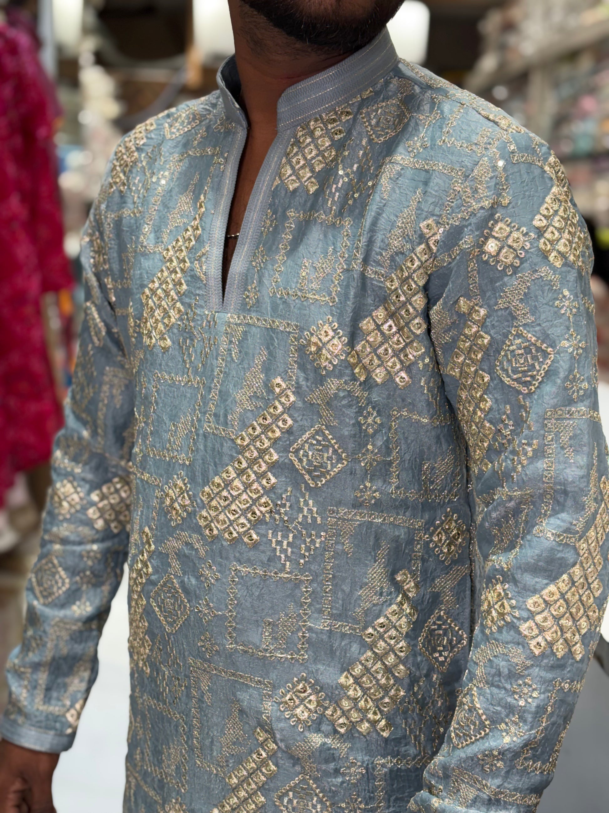 Men’s Premium Heavy Embroidered Ethnic Kurta | Festive & Wedding Wear