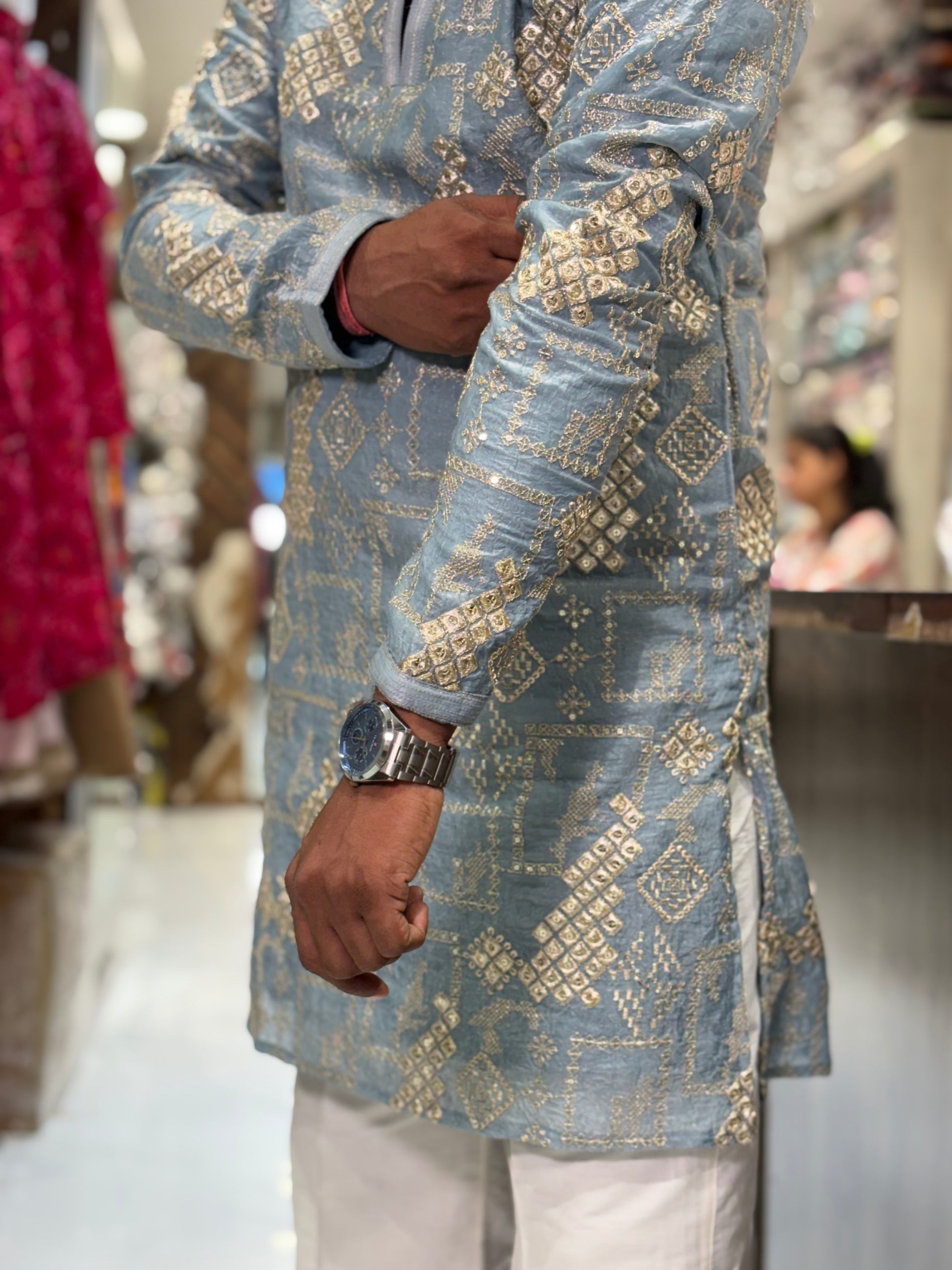 Men’s Premium Heavy Embroidered Ethnic Kurta | Festive & Wedding Wear