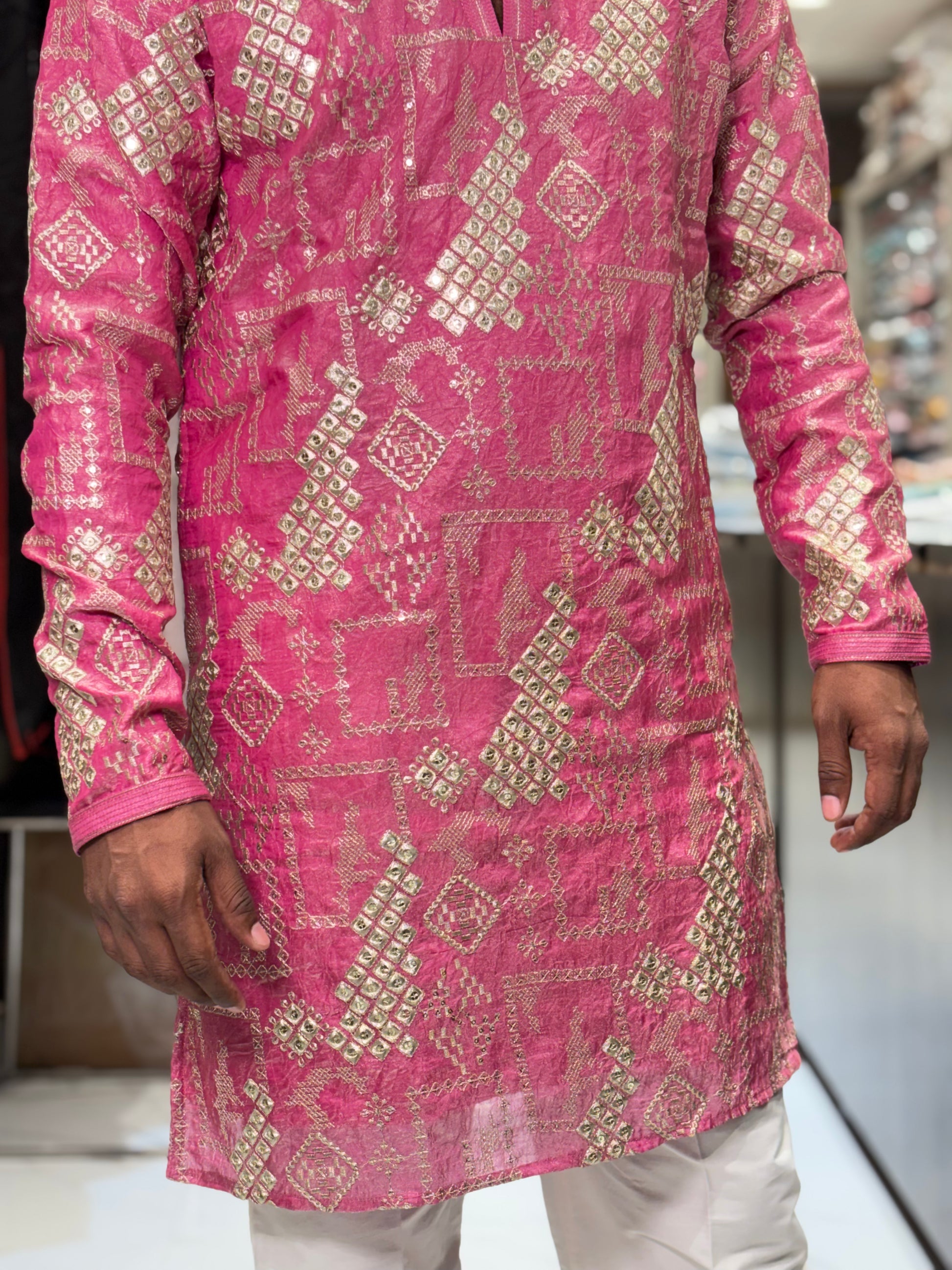 Men’s Premium Heavy Embroidered Ethnic Kurta | Festive & Wedding Wear