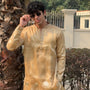 GOLDEN BLUSH FUSION MID KURTA