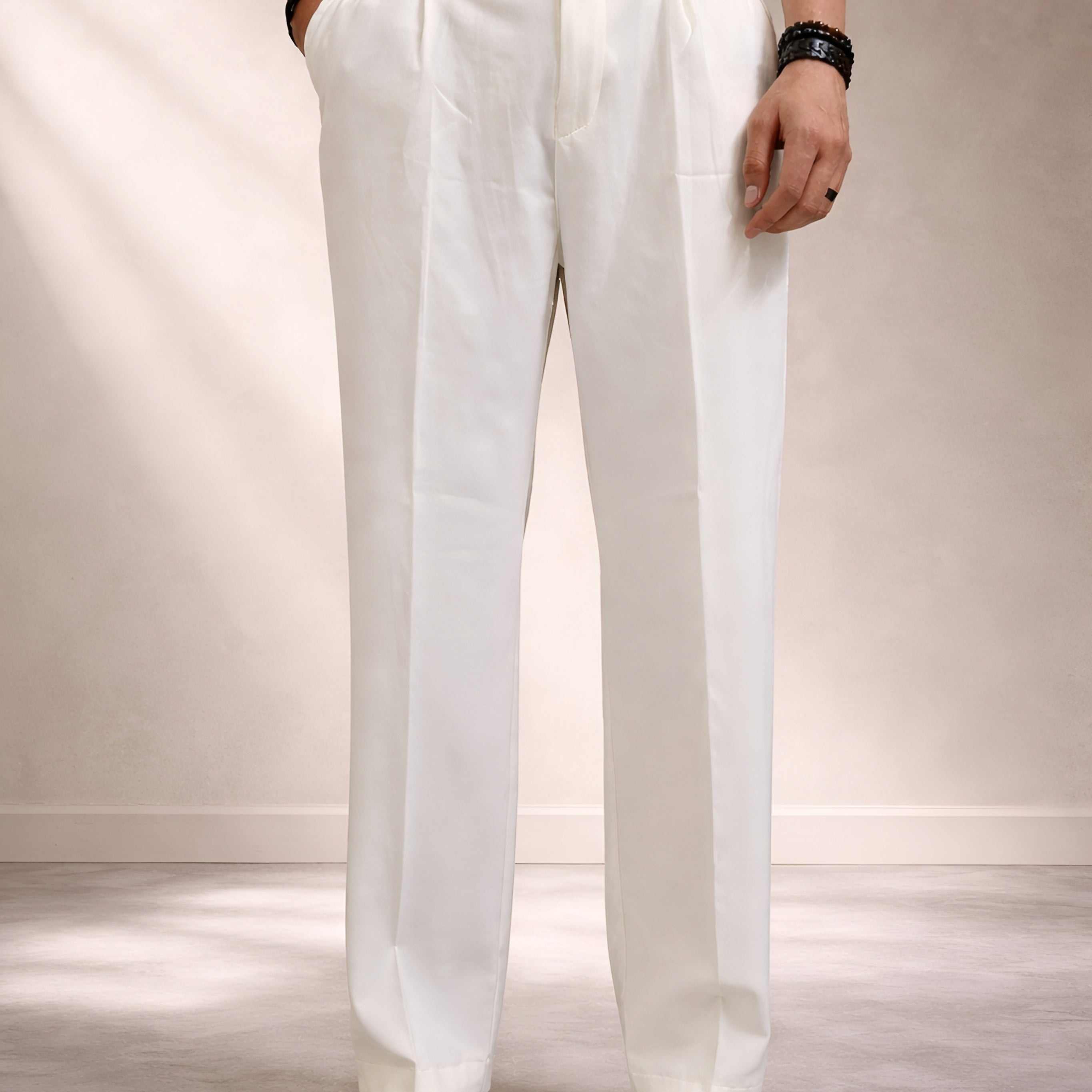 WHITE PARALLEL PANT (TROUSERS)