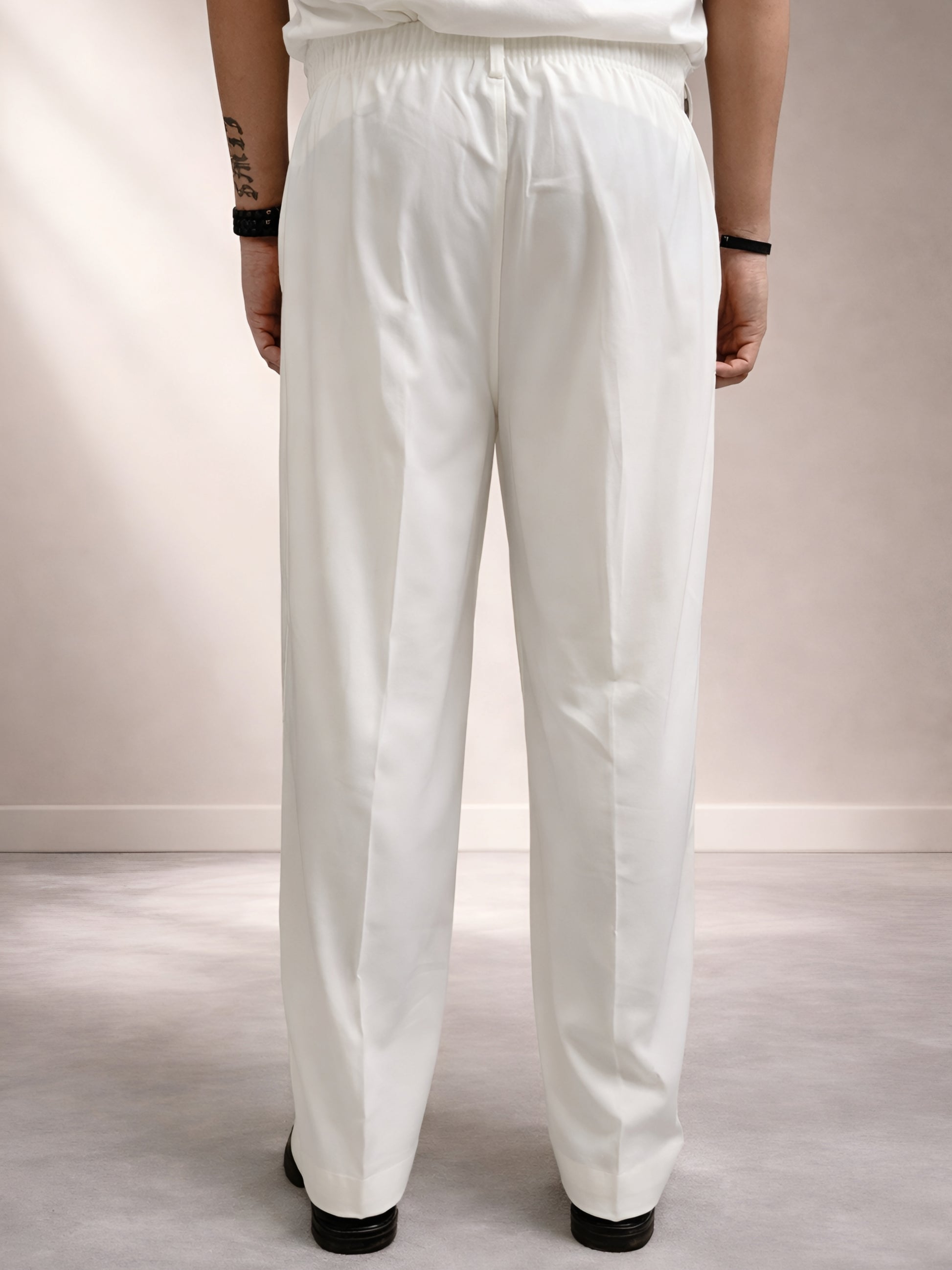 WHITE PARALLEL PANT (TROUSERS)