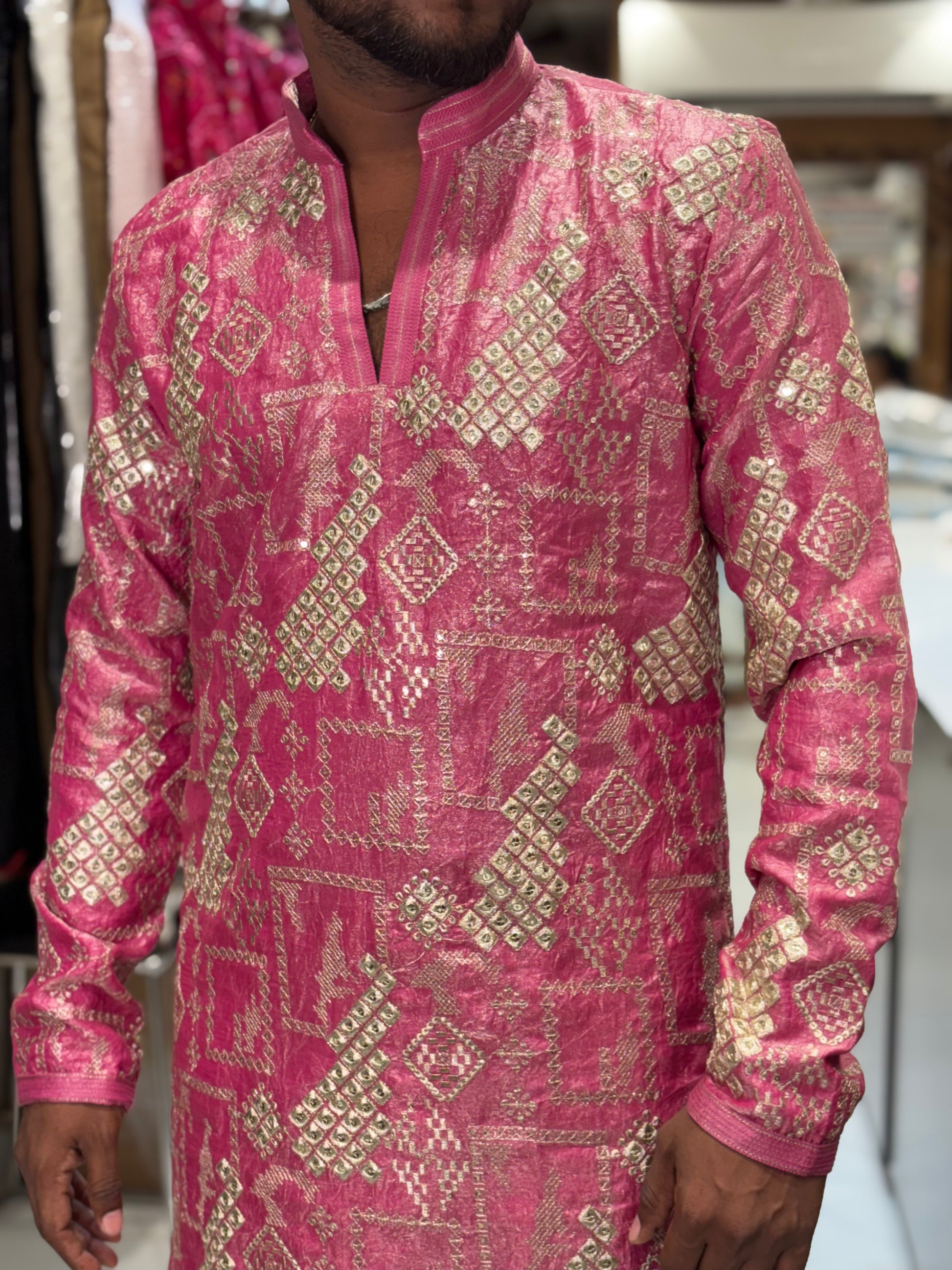 Men’s Premium Heavy Embroidered Ethnic Kurta | Festive & Wedding Wear