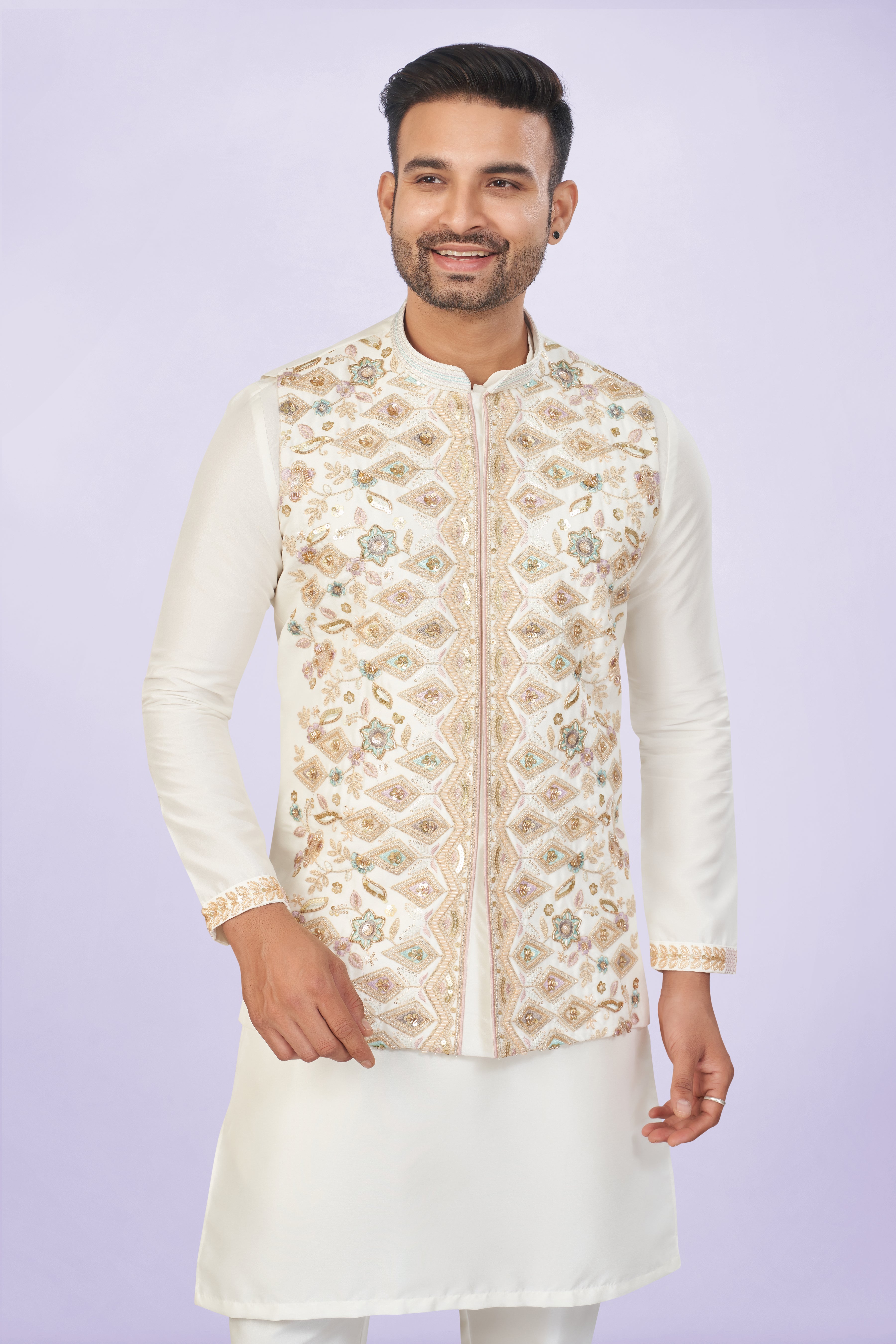 Stunning Off-White Jacket Suit