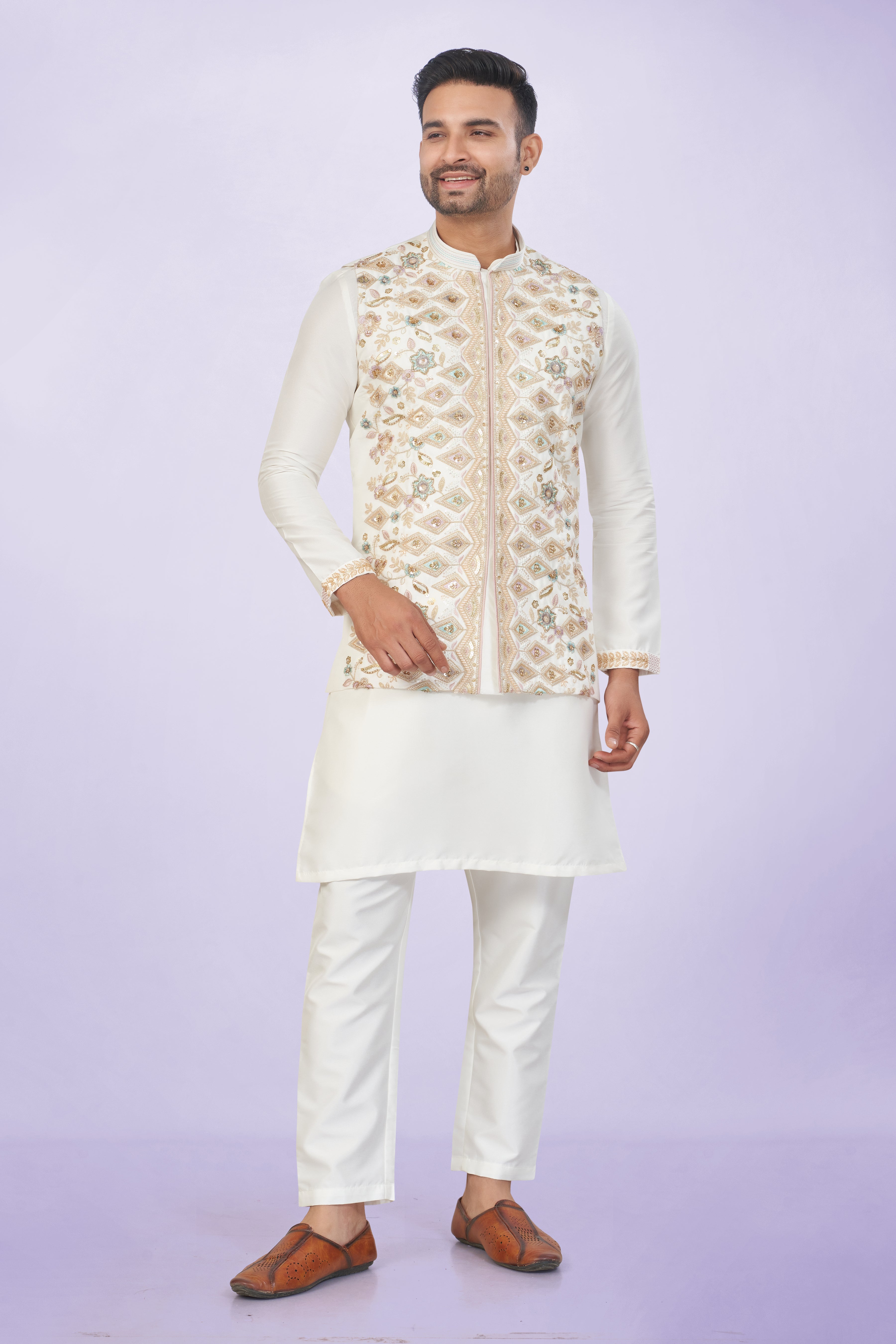 Stunning Off-White Jacket Suit