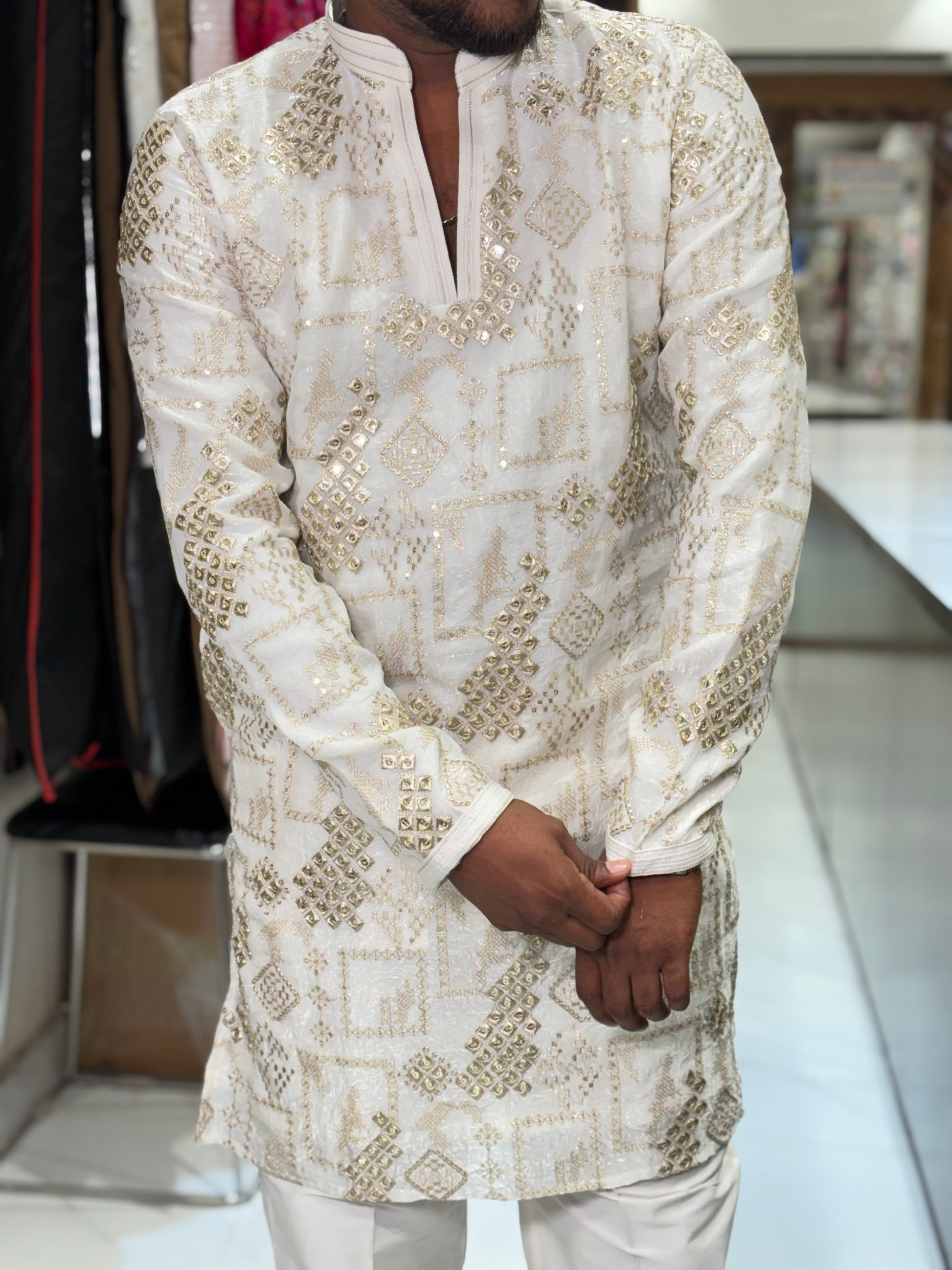 Men’s Premium Heavy Embroidered Ethnic Kurta | Festive & Wedding Wear